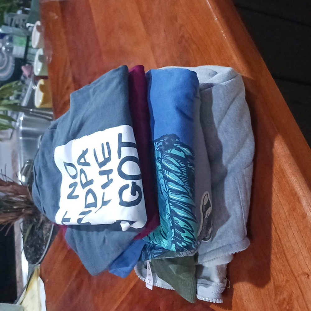 Lot of 4 boys tops t-shirt ls t-shirt hoodie sweatshirt size 4